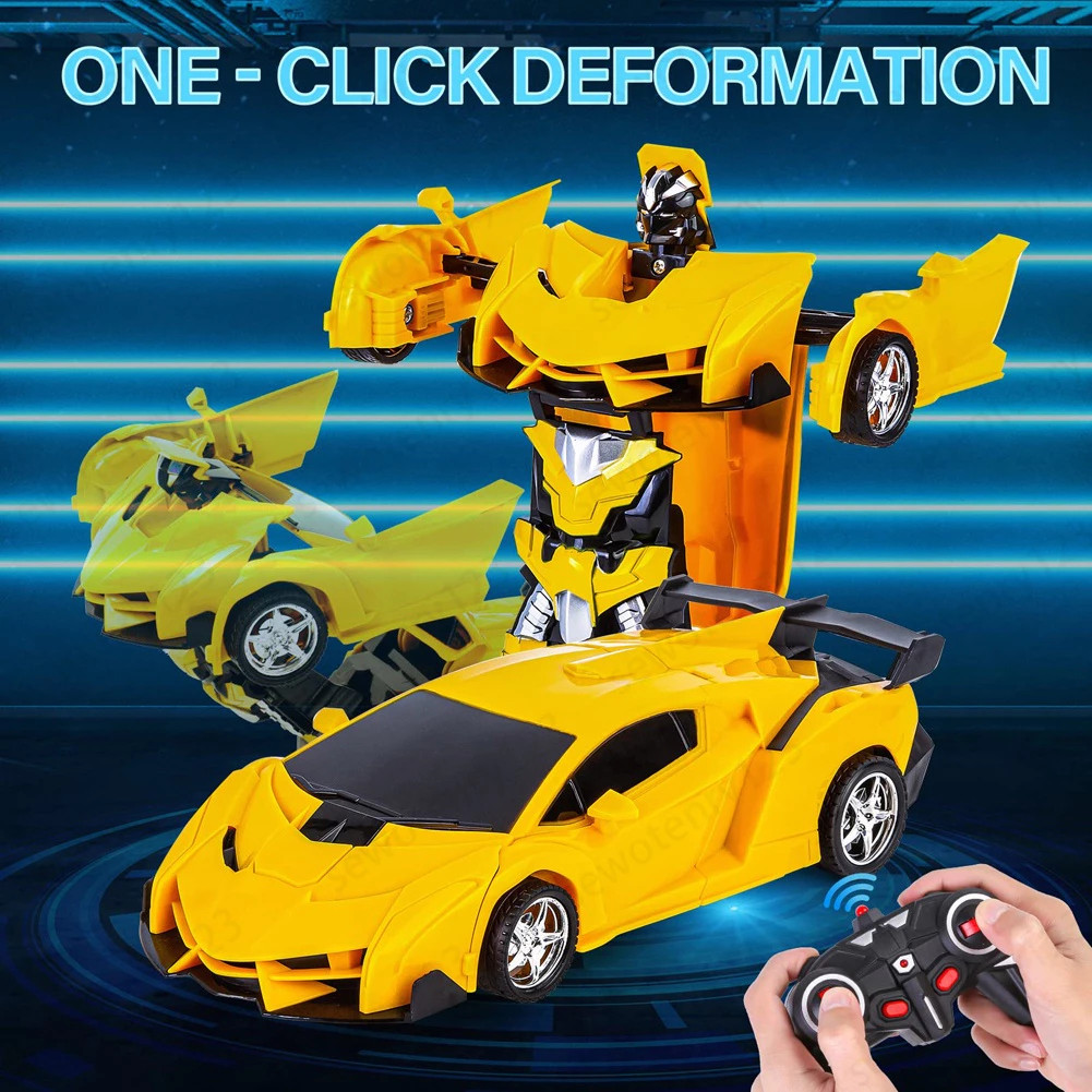 Mobil Sport Robot RC 2-in-1 - Mainan Remote Control yang Bisa Berubah Jadi Autobot