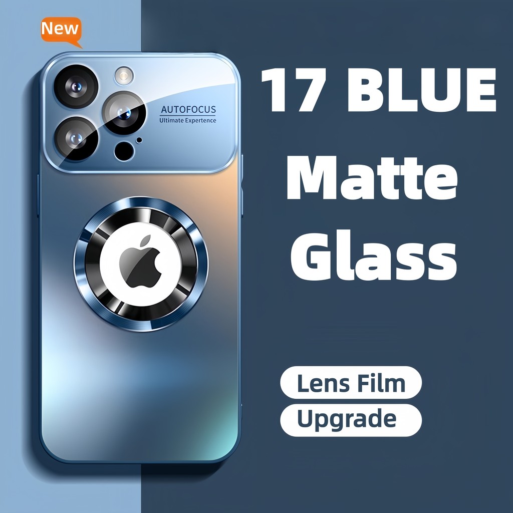 NEW Cosmic Orange 17 IPHONE Casing Ponsel Kaca Matte AG Baru Untuk Iphone 16 15 13 14 Pro Max 17 Pro