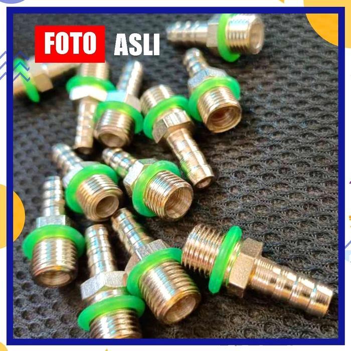 Nepel Cowo Sanchin Sambungan Stick Stik Steam Spray Gun - Drat Jantan Male Nepel Stik Sanchin Drat L