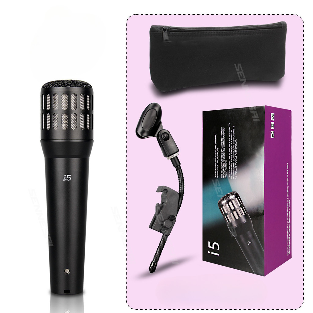 TOPD6 Drum Microphone trument Kick Drum Bass Microphone Metal Dynamic Microphone Bass Snare Kick Mic