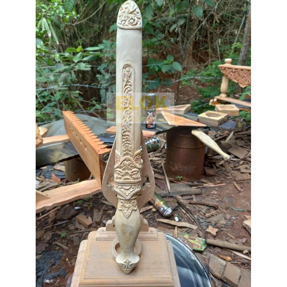 sarung scan warangka tombak lengkap landeyan ukir full jati EP435