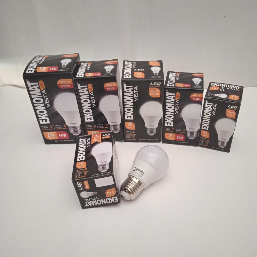 lampu led ekonomat vista putih