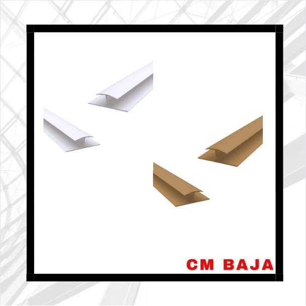 Sportyfikasi Lis Sambung Plafon PVC 4 Meter CM Baja - Putih