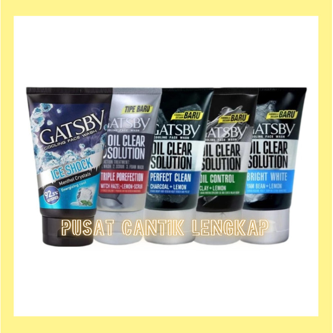 Gatsby Cooling Face Wash Oil Clear Solution 100gr  Pembersih Wajah Gatsby