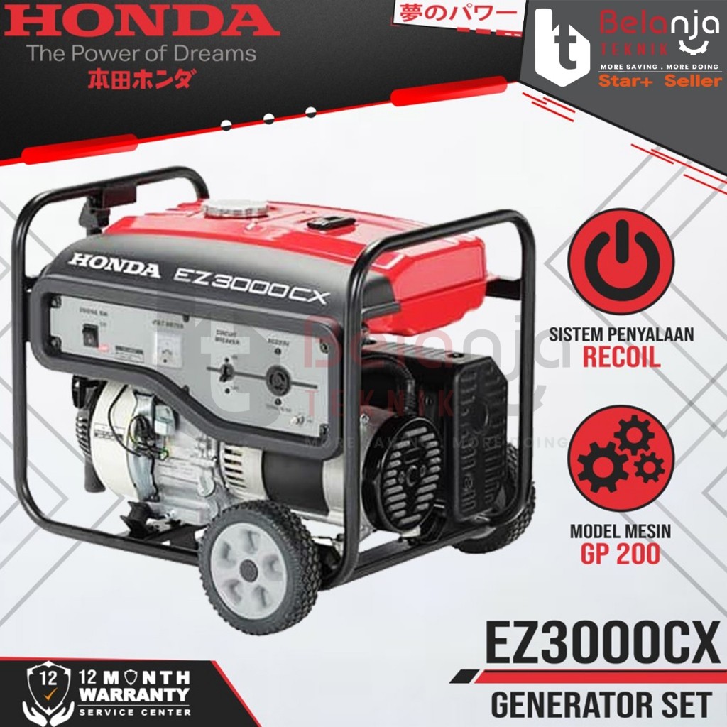 Mesin Genset HONDA EZ3000CX 2000 Watt Generator Set EZ 3000 CX EZ3000