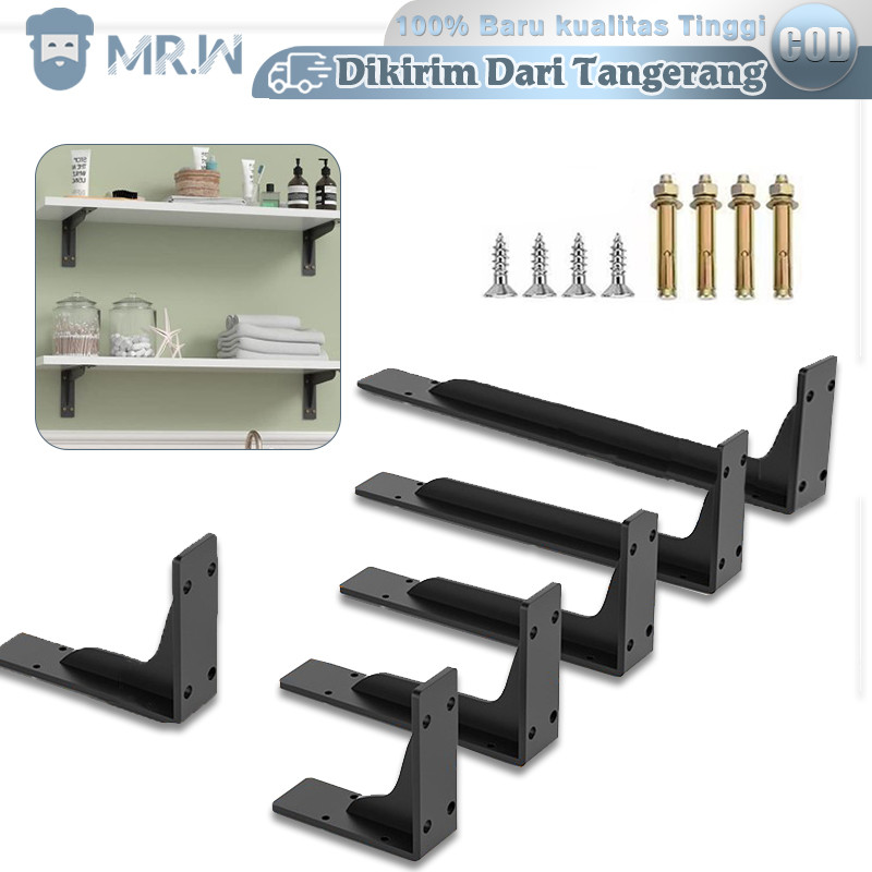 Siku Rak Dinding Bracket Besi L Bahan Baja Plat Tebal Kualitas Terbaik Kuat