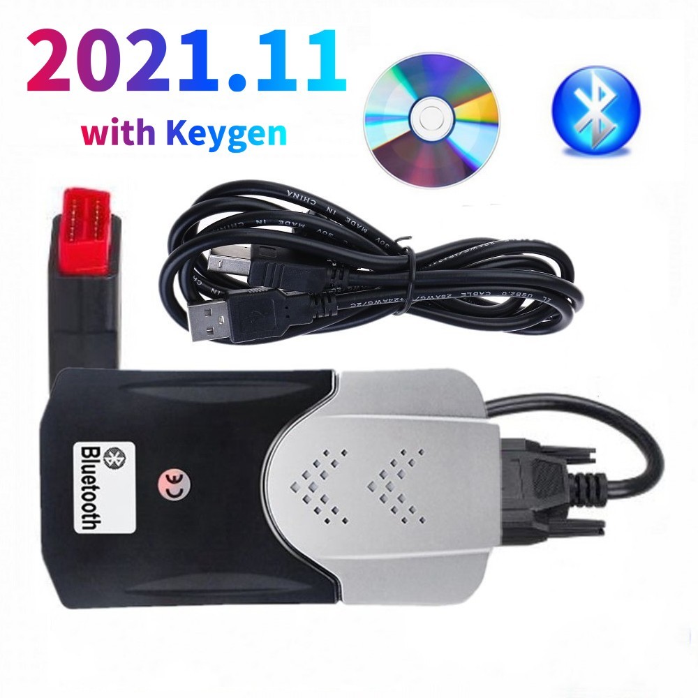 Latest VCI vd DS150E cdp 2021.11 KEYEGN VD TCS CDP Bluetooth USB agnostic tool for TNESF DELPHIS ORP