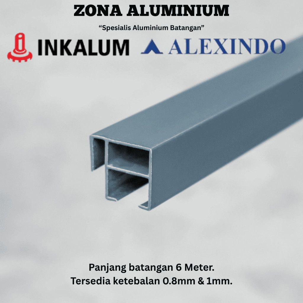 INKALUM ALEXINDO Aluminium Batangan 036 Tiang Kait untuk Sliding Window