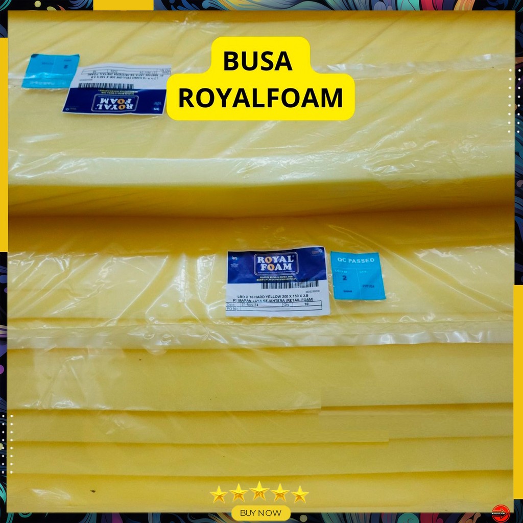 Busa yellow Royal Foam D16 panjang 200cm tebal 5cm