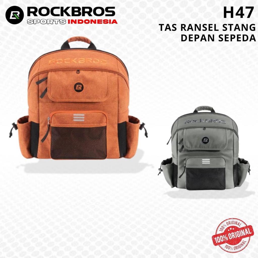 ROCKBROS  H47 Tas Ransel Stang Depan Sepeda Lipat Tas Keranjang pembawa Hewan Peliharaan Kucing Anji