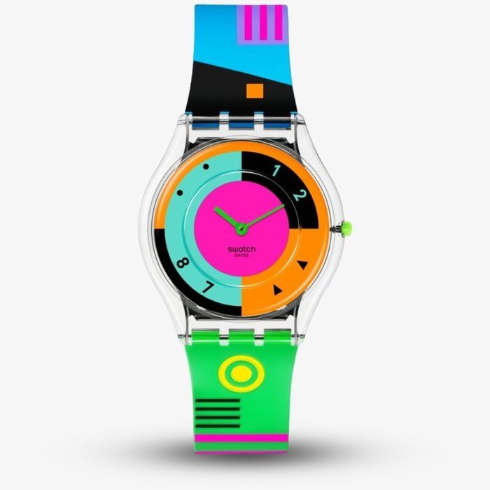 Promo Original  Jam Tangan SWATCH SS08K119 Neon Garansi Resmi 2 Tahun Swiss Made
