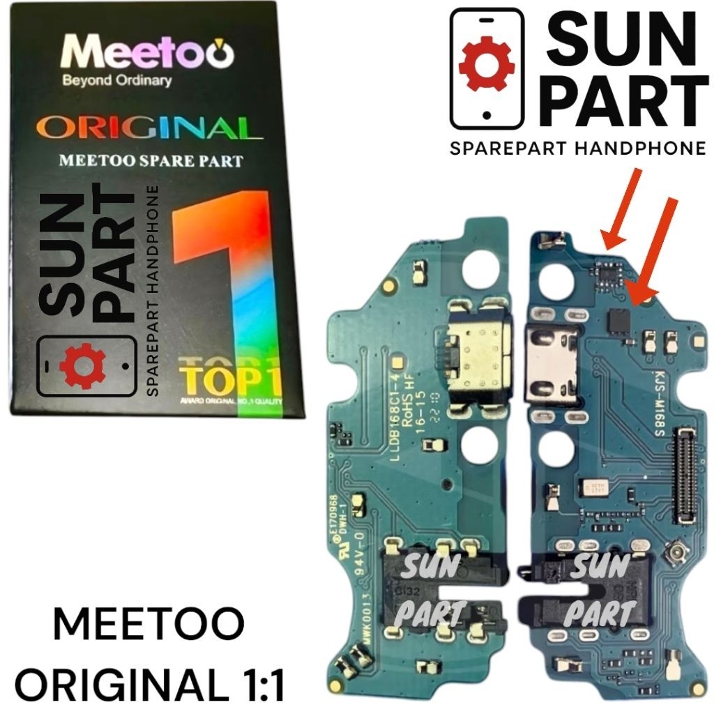 R.B MEETOO Flexibel Charger + IC SAMSUNG GALAXY A03 CORE / A032 ORIGINAL 1:1 + MIC Full Komponen Ais