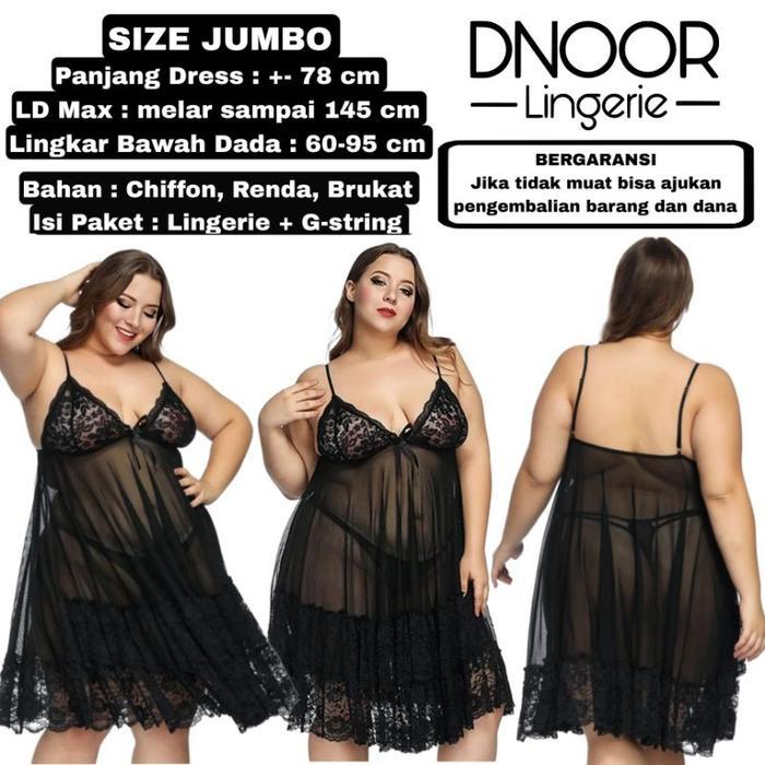 PROMO  REKOMENDASI  BAJU TIDUR LINGERIE BIG SIZE JUMBO SIZE M, XL, XXL, 5XL, 6XL ALL VARIASI SEXY / 