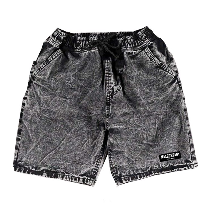 MAX COMPANY Boardshort Washed Helium Black Celana Pendek Jeans