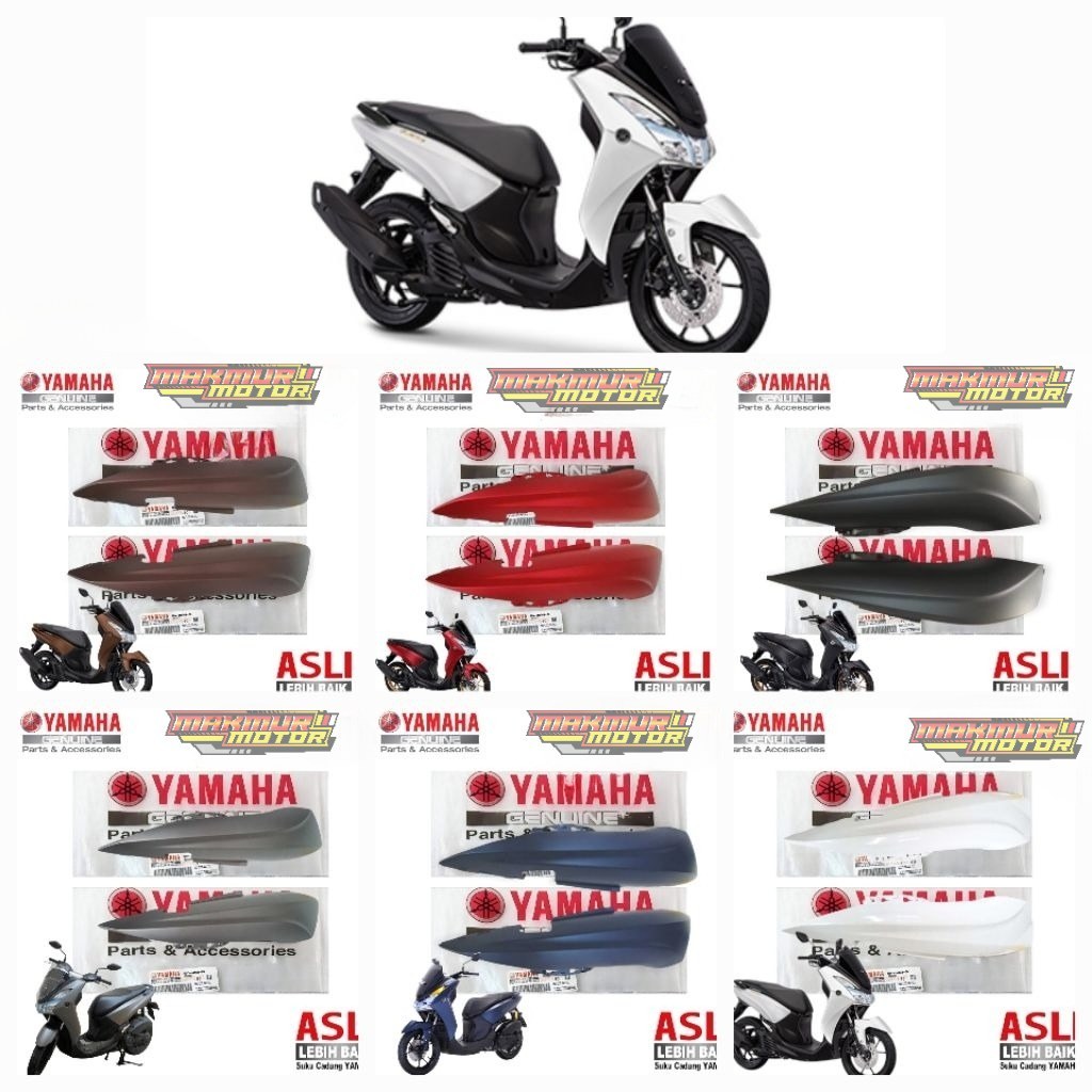 BODY BELAKANG SAMPING LEXI 125 SEPASANG ORI YAMAHA