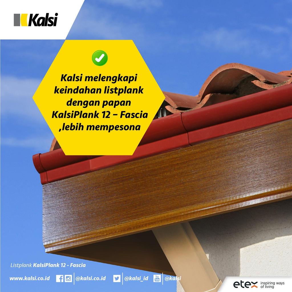 KALSIPLANK FASCIA | KALSIBOARD | Partsisi Dinding Luar | Papan semen