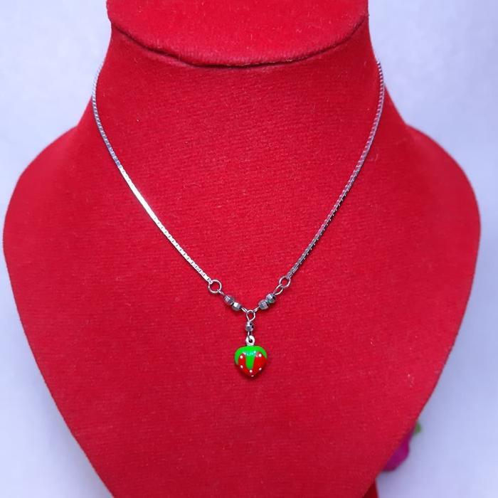kalung koye anak perak silver 925. koye strowberry