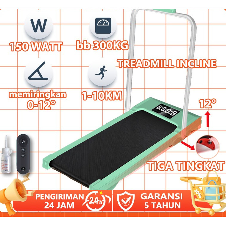 [SP366] Treadmill Elektrik Treadmill Incline Treadmill Low Watt Treadmill Portabel Walking Pad