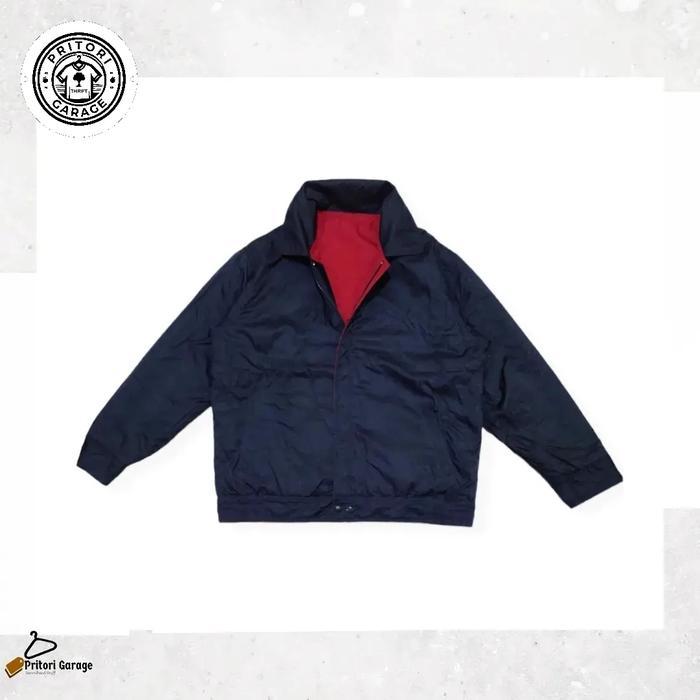 Reversible Trucker Harington Work Jacket Yipin Red Blue Color XL