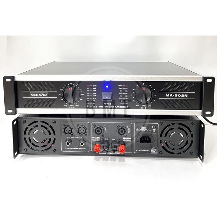 POWER AMPLIFIER MEGAVOX MA 502N POWER AMPLI MEGAVOX MA502 ORIGINAL