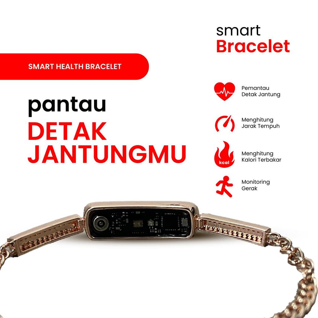 Smart Health Bracelet – Pemantau Detak Jantung, Kalori, dan Aktivitas Harian