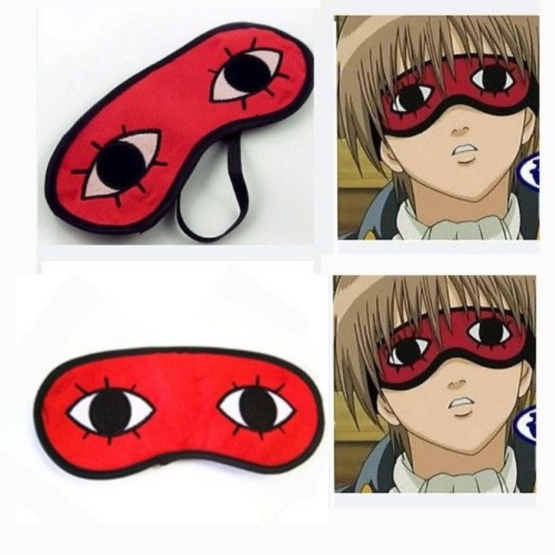 GINTAMA Anime Eye Mask Woman Gintoki Shinpai Kagura Sadaharu Cartoon Soft Eyepat Sleep Eyeshade Uni 