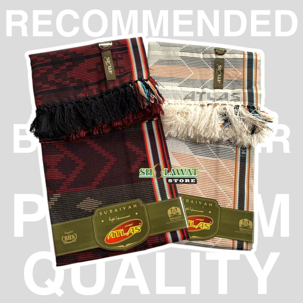 Atlas Sorban Subaiyah / Sorban Atlas Super Premium Motif BHS / Atlas Sorban / Sorban Subaiyah New Pr