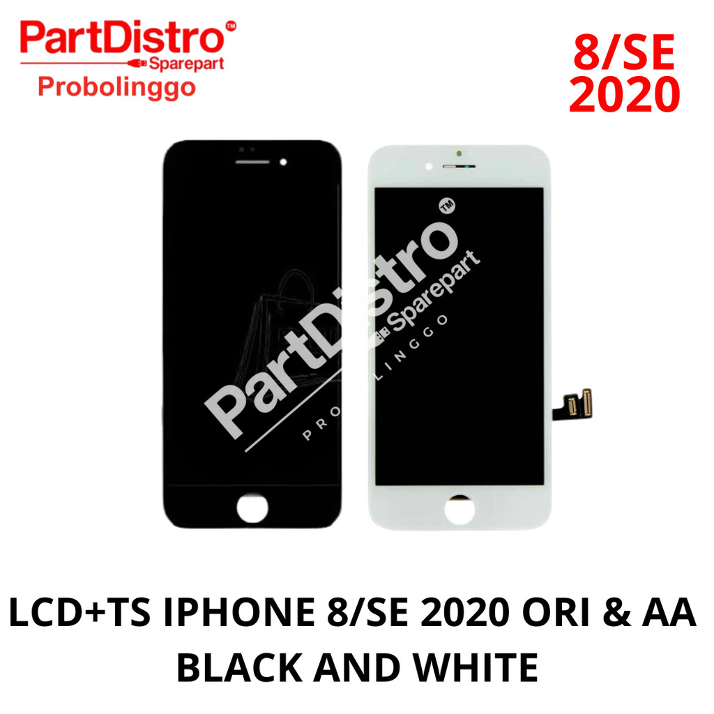 LCD IPHONE 8/SE 2020 ORI & AA BLACK & WHITE FULLSET TOUCHSCREEN