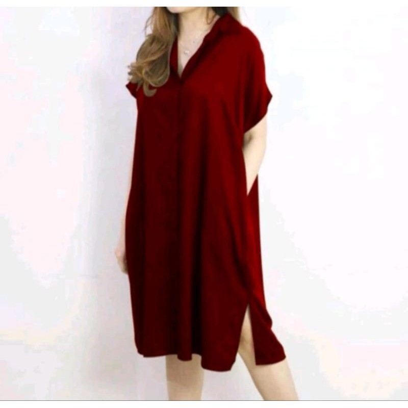 DRES ANDIN DRES BUSUI KEKINIAN DRES LULA SELINA LILAC DRES POLOS DASTER BUSUI FRENDLY KAIN 100% KATU