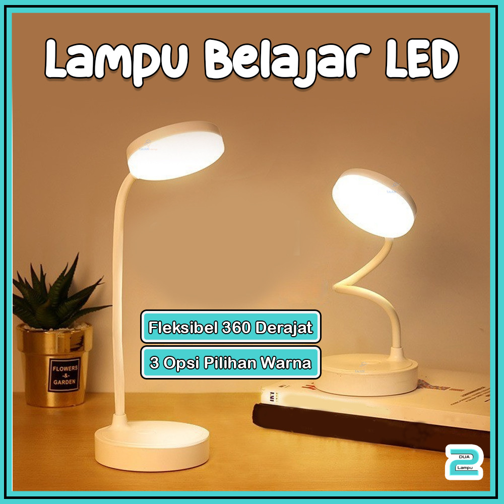 Lampu Meja Lampu Belajar Jepit USB LED Portable Charge Touch Screen Adjustable 6000K