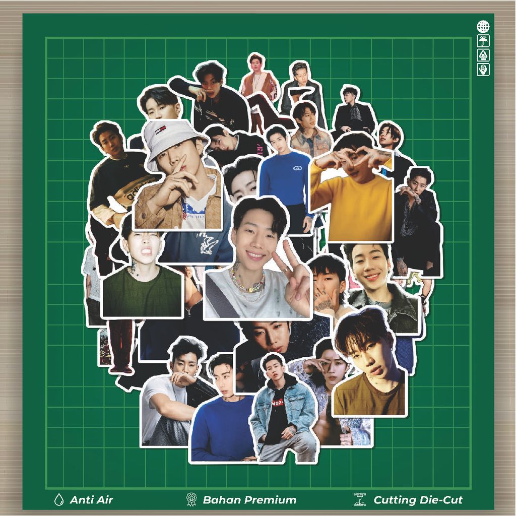 HOT 50 PCS Stiker Jay Park Stiker Fashion Cars Decal Dingin Kartu Album Custom Vinyl Anti Air- Stick