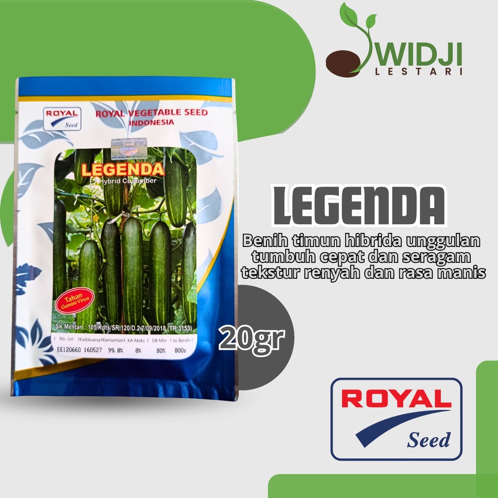 benih timun hijau hibrida LEGENDA F1 LIBERTY