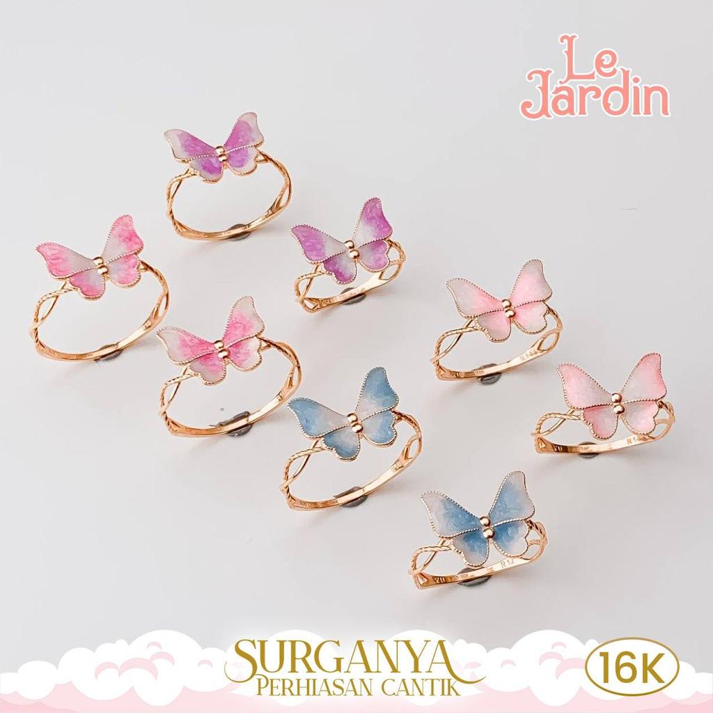 Macan Gold Cincin Emas Kadar 16K Cincin Kupu Le Jardin Series by Ayu Gold