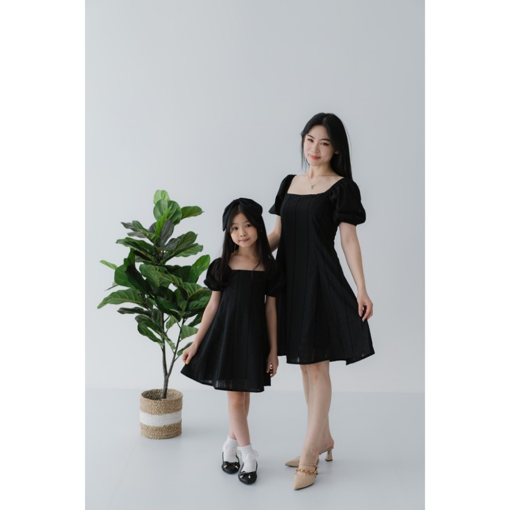 Belle Midi Dress Casual Couple Ibu Dan Anak Perempuan