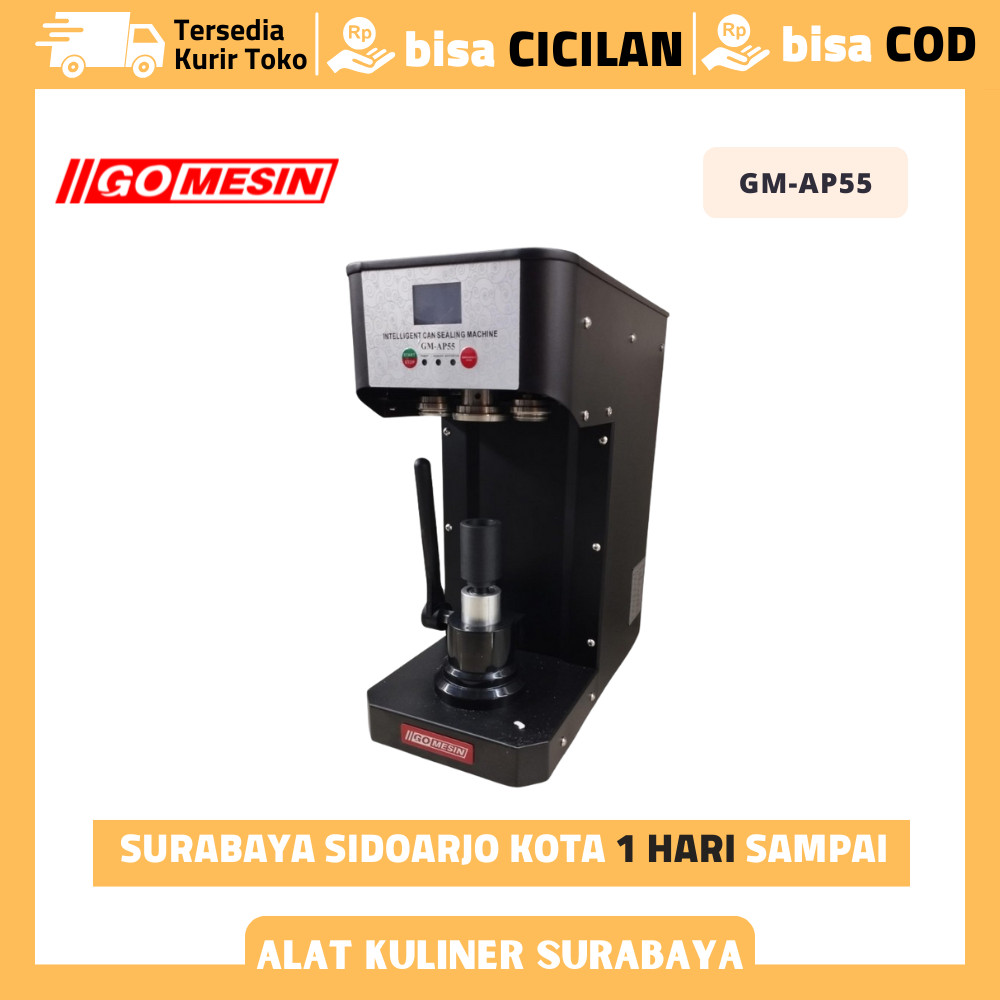 GOMESIN GM-AP55 CAN SEALER MESIN PENUTUP KALENG OTOMATIS