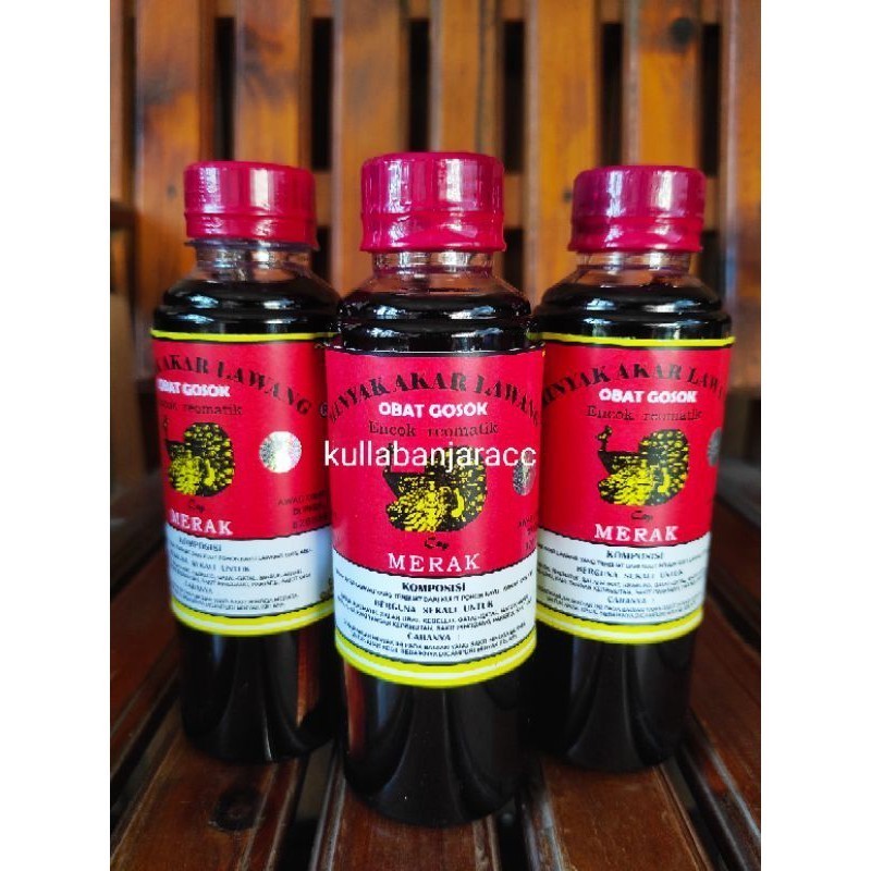 Minyak akar lawang berkhasiat asli  ukuran jumbo botol plastik