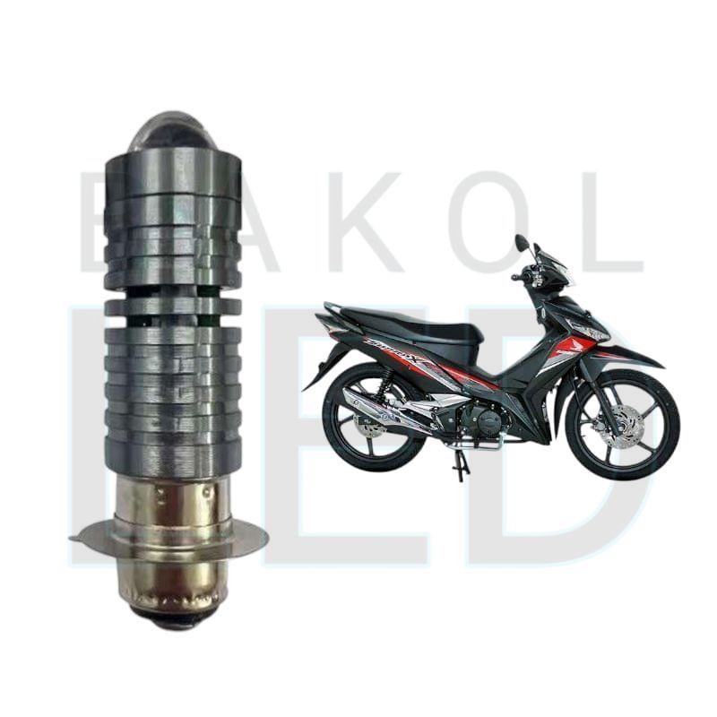1pcs Lampu depan LED H6 Laser motor Honda Supra X 125 BL