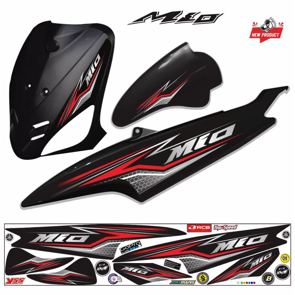 STIKER VARIASI MIO OLD STRIPING STIKER MIO SMILE MIO SPORTY / STIKER VARIASI