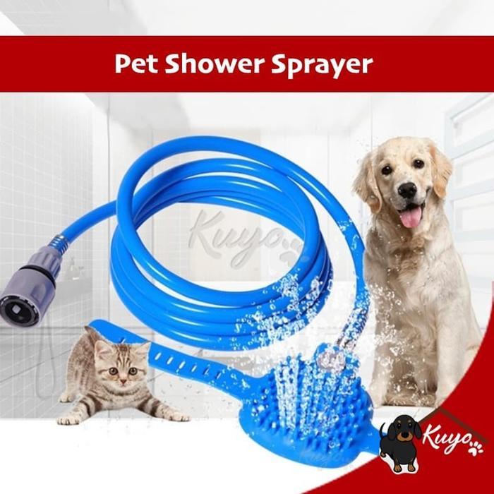 TINYPAWS Pet Shower Bathing Tool Alat Spray Mandi Anjing Kucing Hewan Sikat - Alat Spray Mandi Anjin