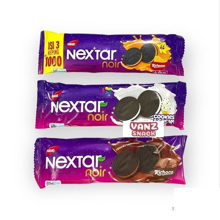 Nextar Noir Renceng - Netto 10 bks x 18 gr