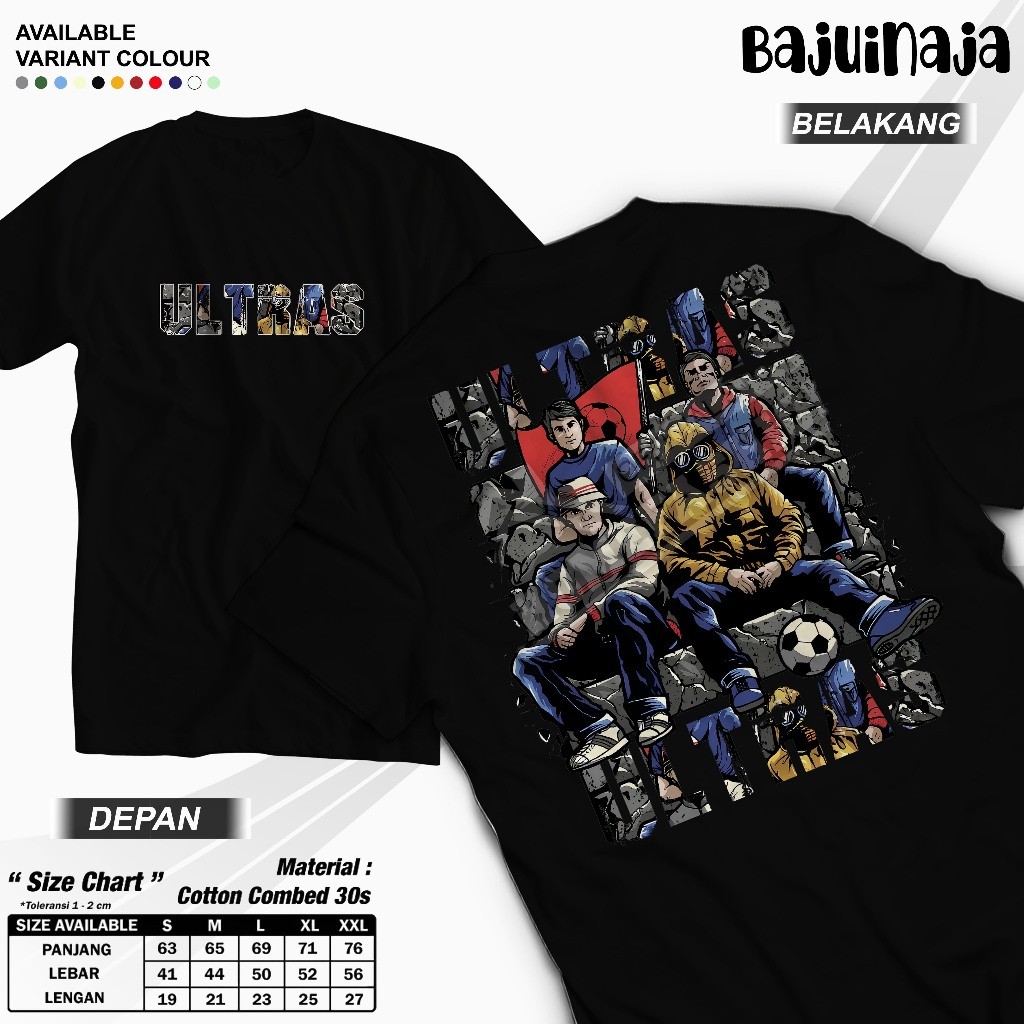 kaos Casual "Ultras Football" - Kaos Holigans Casual/ Football Culture/Casual Supporter/Ultras