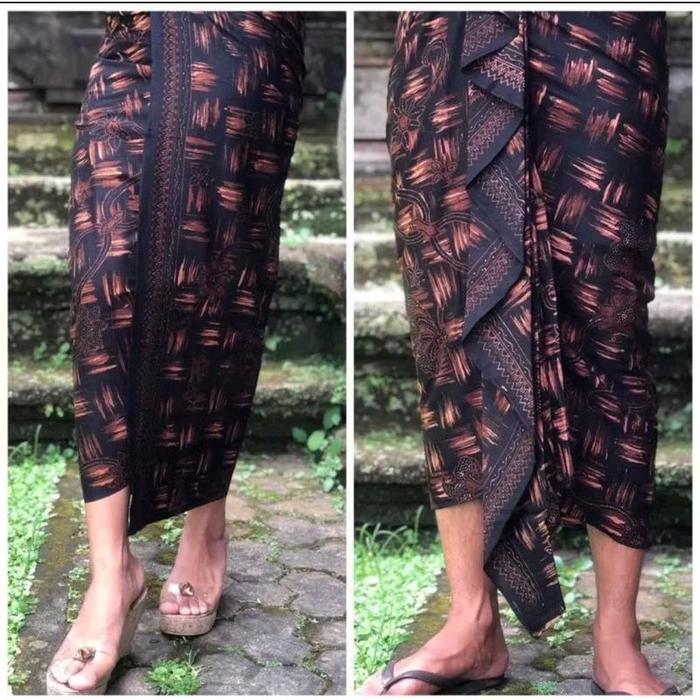 Kamen batik bali setengah jadi Dewasa Pria Motif - Motif 1, Kancut Jadi