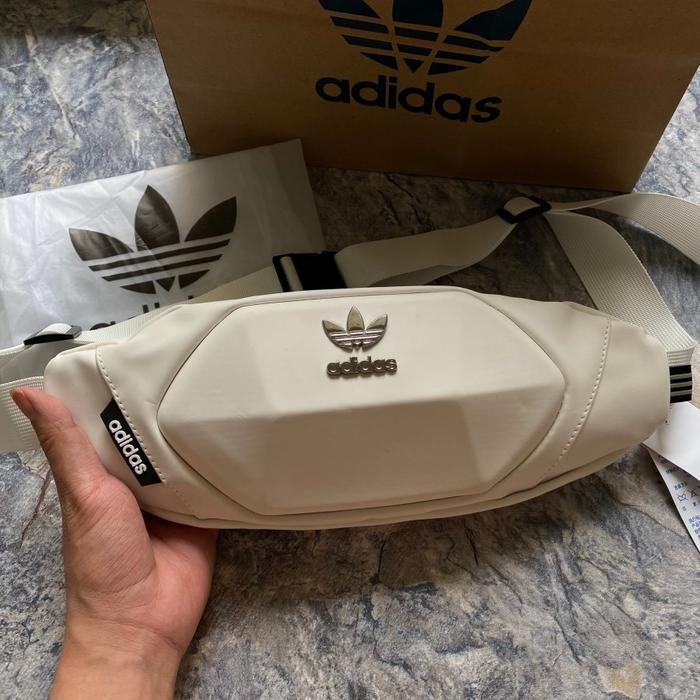promo  -Tas Waistbag Adidas Diamond Original White Bags