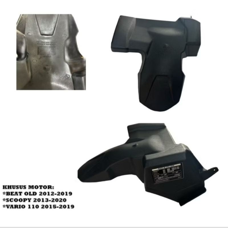( GARANSI ) SPAKBOR KOLONG BELAKANG HUGGER AIRBLADE OLD KARBU LAMA SCOOPY LAMA VARIO 110 ORIGINAL VI