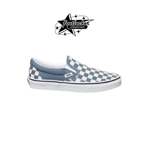 Sepatu Vans Classic Slip-On Checkerboard Blue Mirage  Original   Unisex