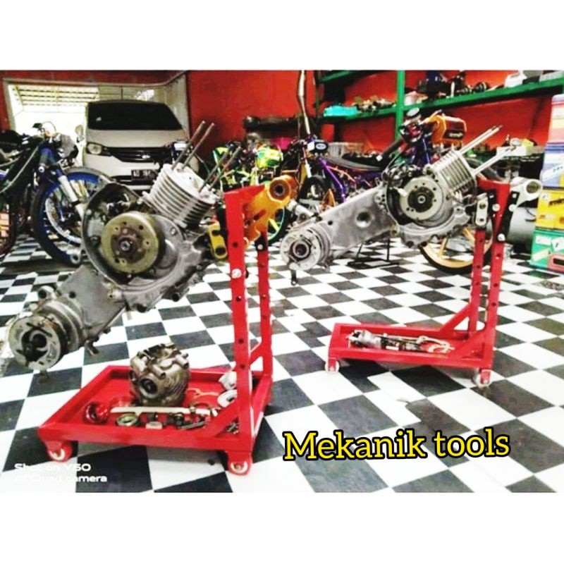 [bengkel maria] Engine Stand Alat Dudukan Mesin Motor Universal Bebek matic sport