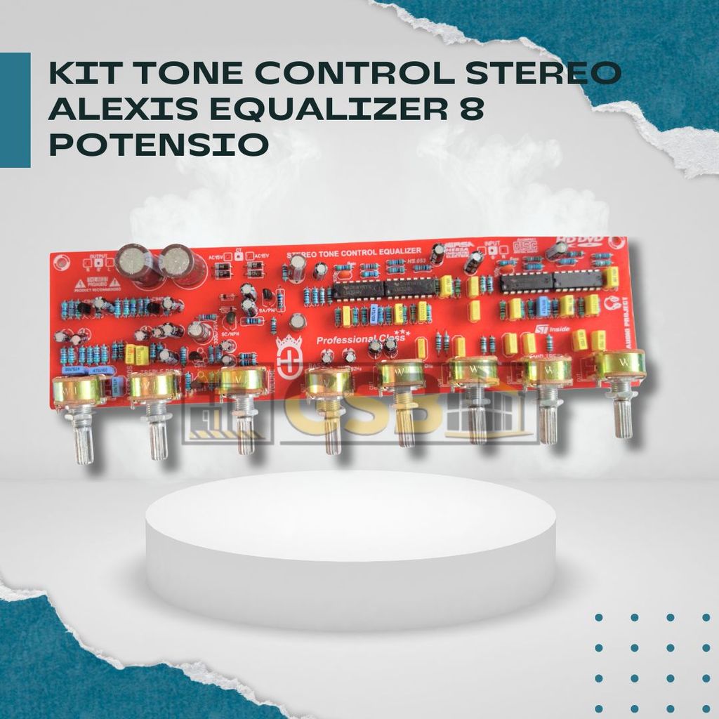 Kit Tone Control Stereo Alexis 8 Potensio Equalizer Bass Treble Boost Volume Audio Rakitan