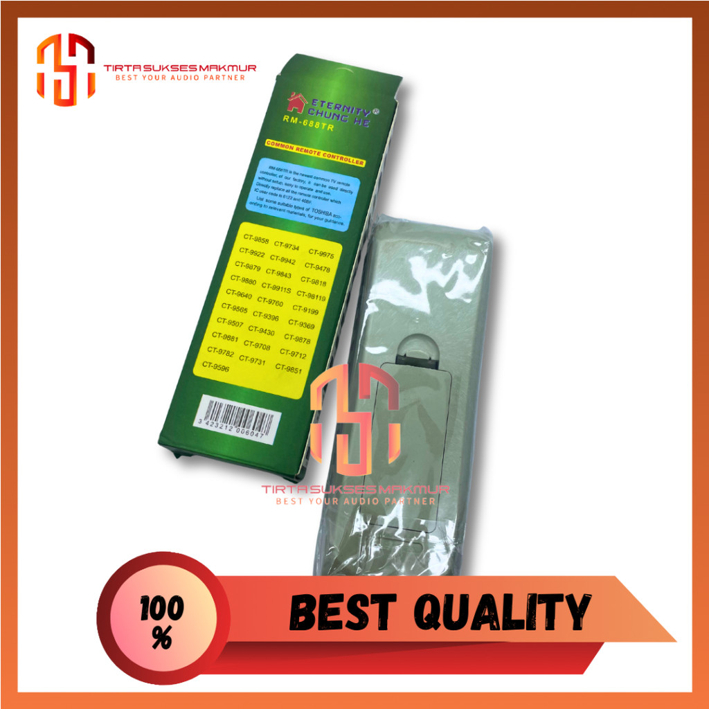 Remot Remote Tv Toshiba RM-688 Tabung Multi Universal