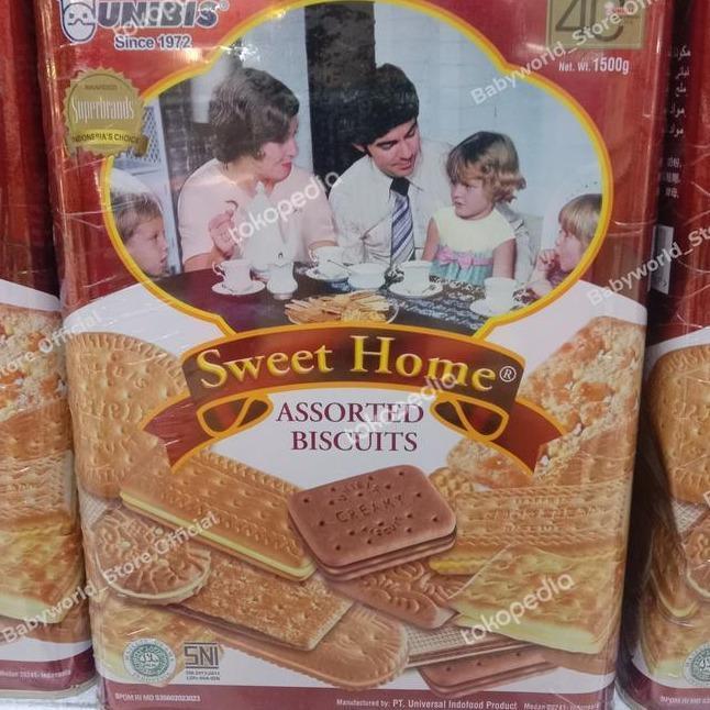 Unibis Sweet Home Assorted Biscuits Kaleng 1500gr