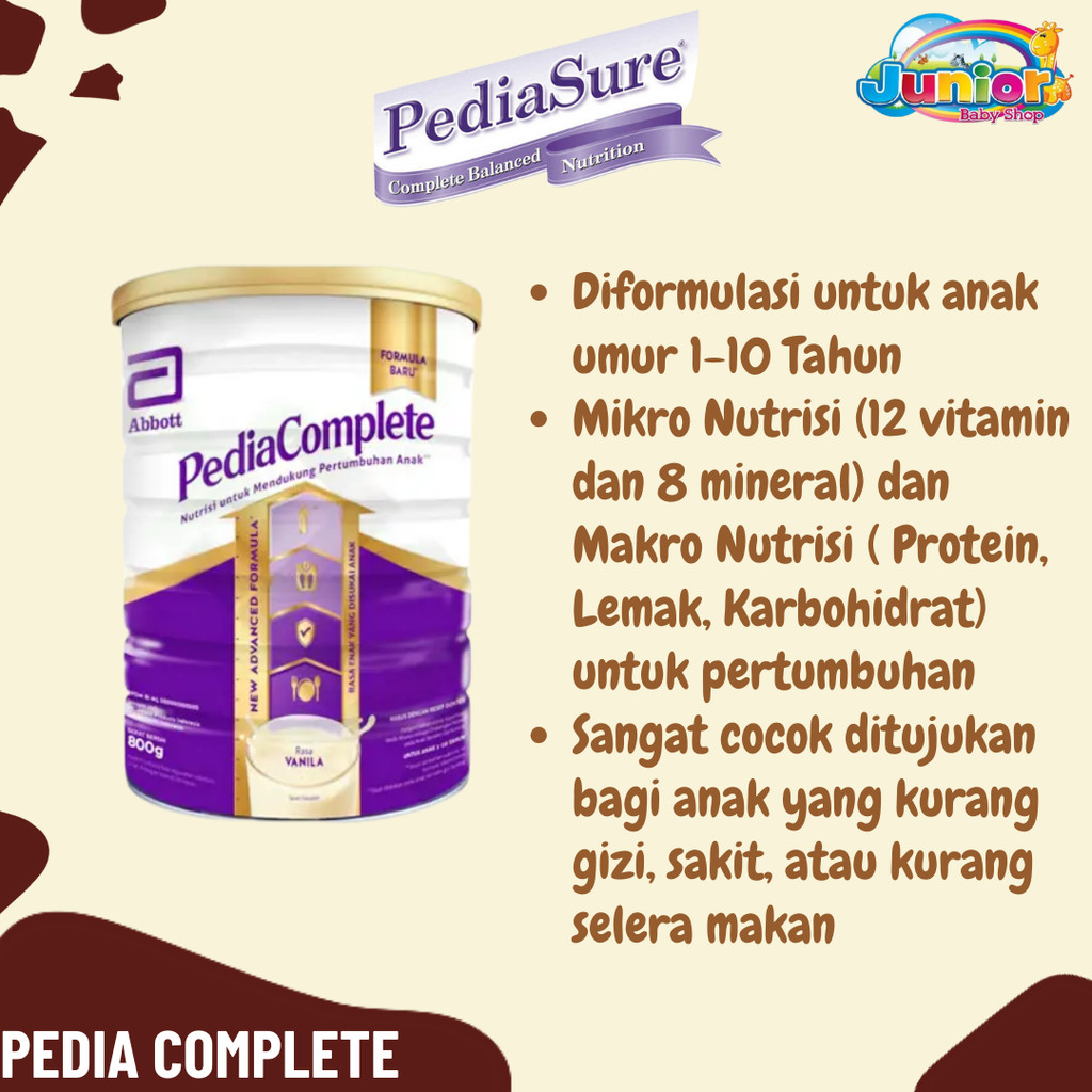 Susu Pedia Complete - Susu Formula Anak